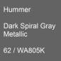 Preview: Hummer, Dark Spiral Gray Metallic, 62 / WA805K.